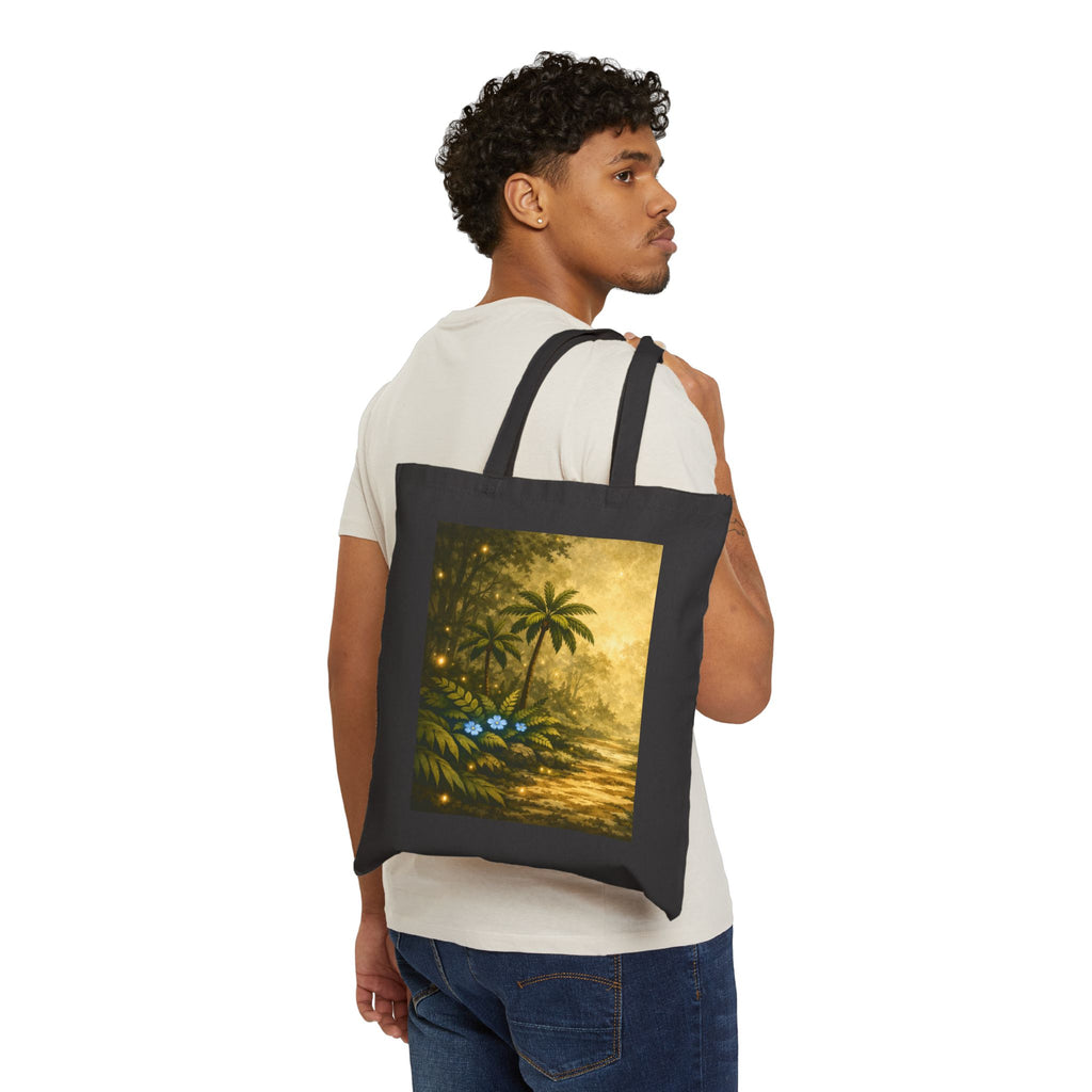 Island Glow Cotton Canvas Tote Bag