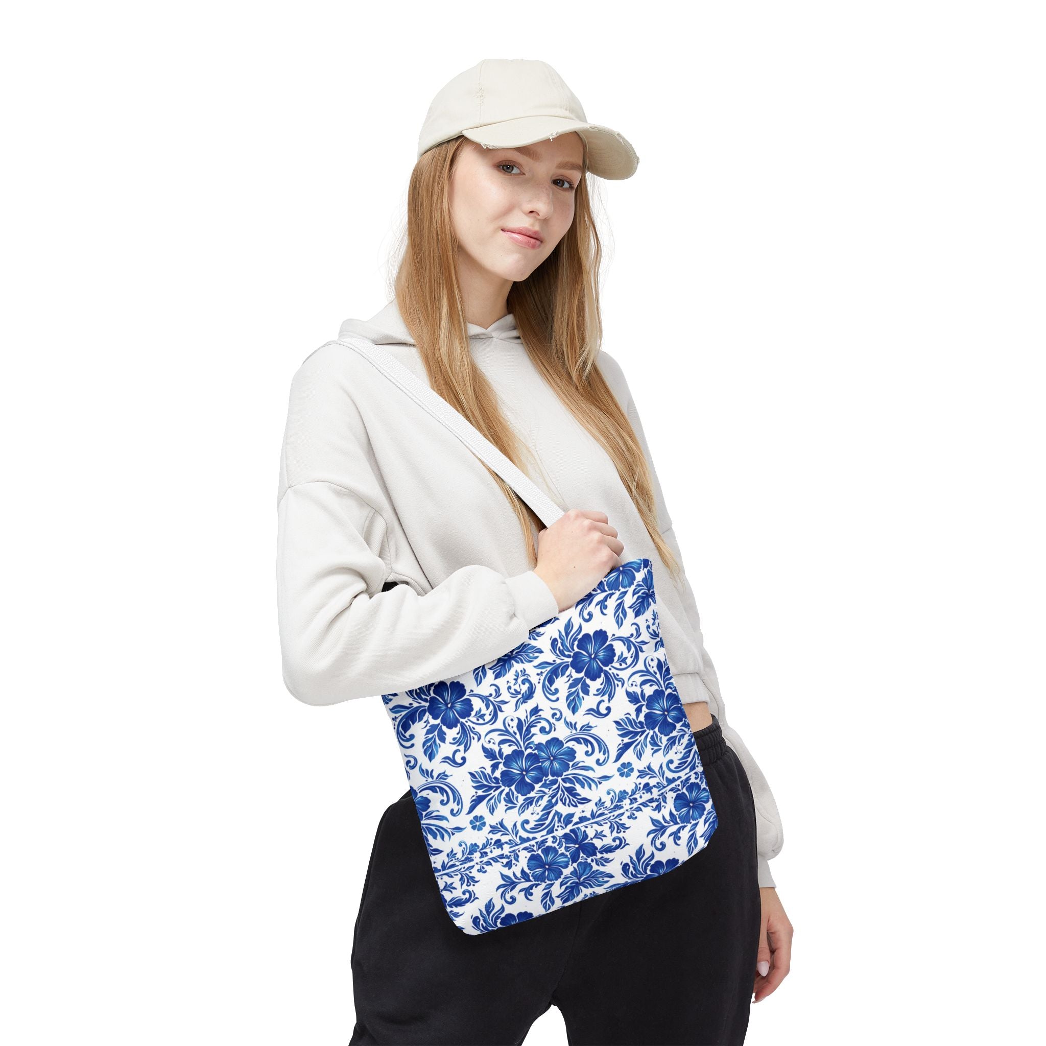 Floral Azulejo Tote Bag