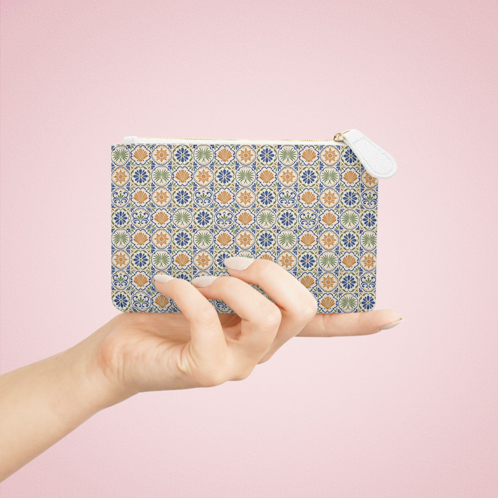 Mediterranean Mosaic Tile Beach Mini Clutch Bag
