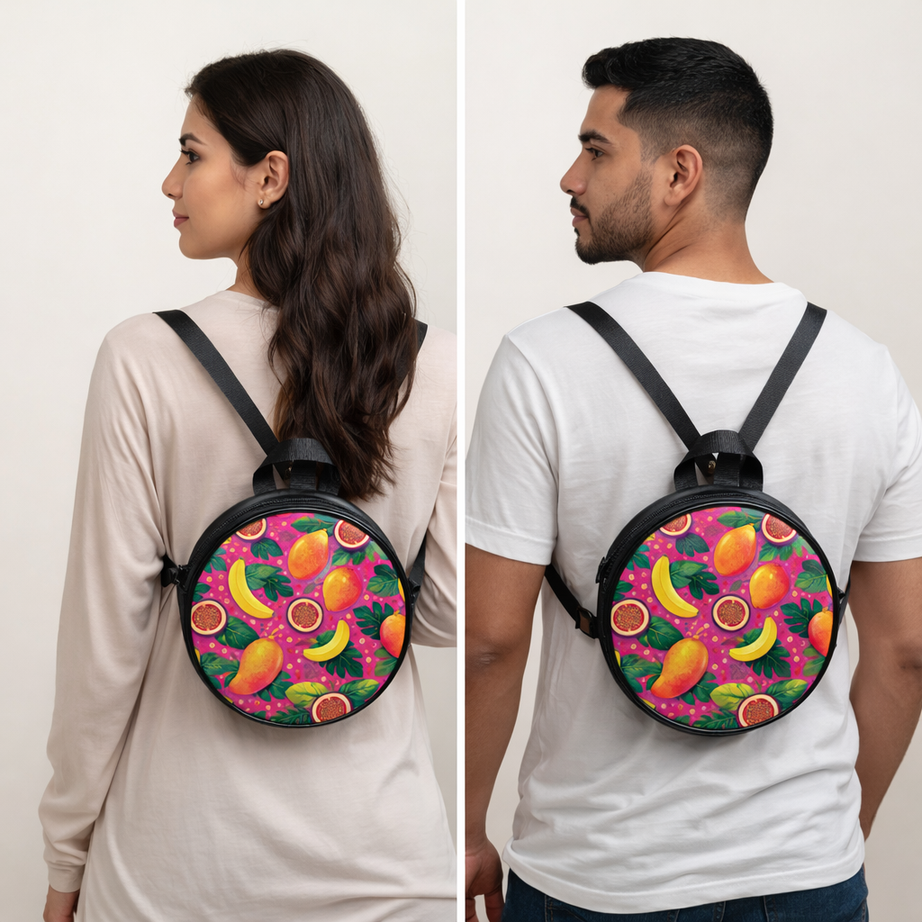 Passionfruit Paradise Round Crossbody Bag